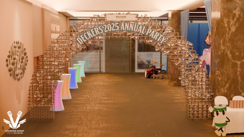 Thi công cổng chào thể loại tái chế rác thải – Lời chào đầy tính nhân văn