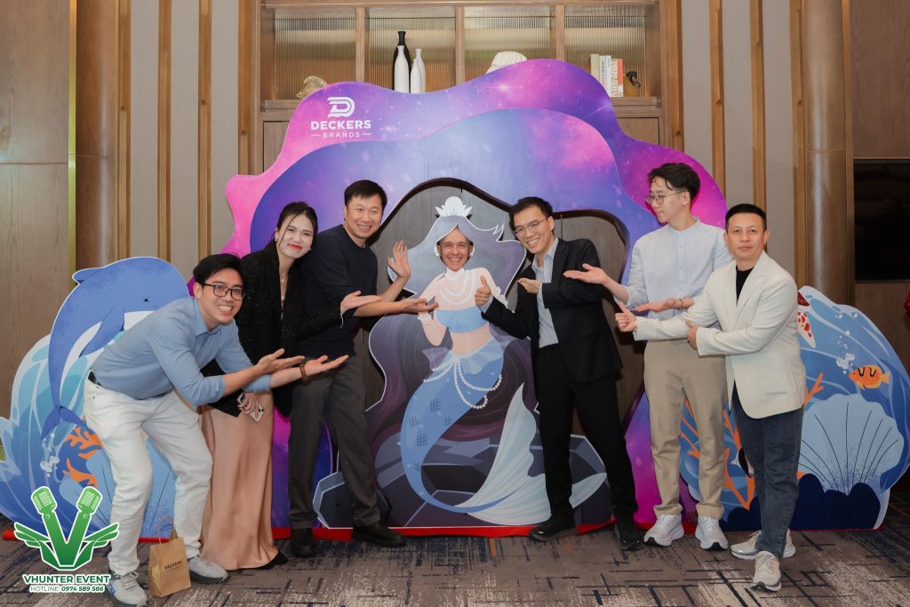 Thiết kế photobooth nàng tiên cá – Check-in vui nhộn, đầy sắc màu biển cả