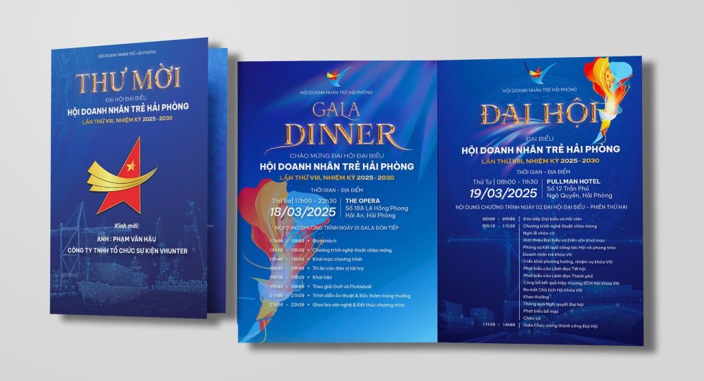 Thiết kế in ấn thư mời sự kiện – Lịch thiệp và trang trọng