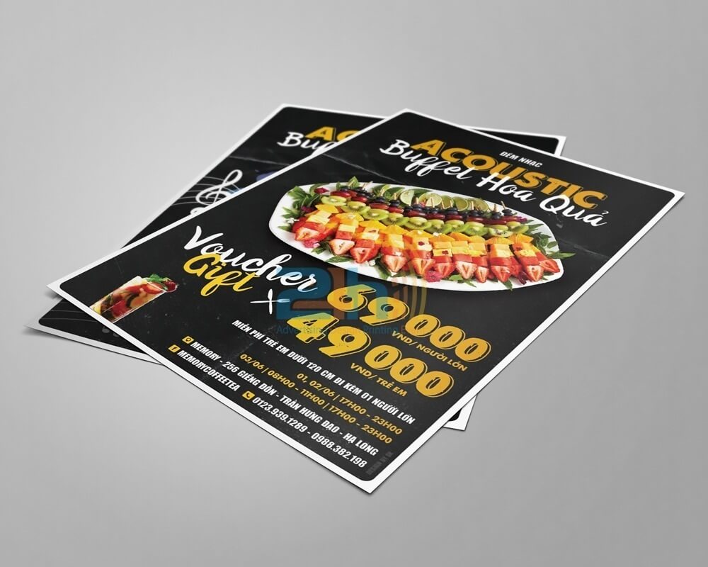 Các mẫu in tờ rơi quảng cáo phổ biến