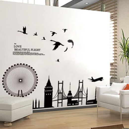 Các loại in decal dán tường