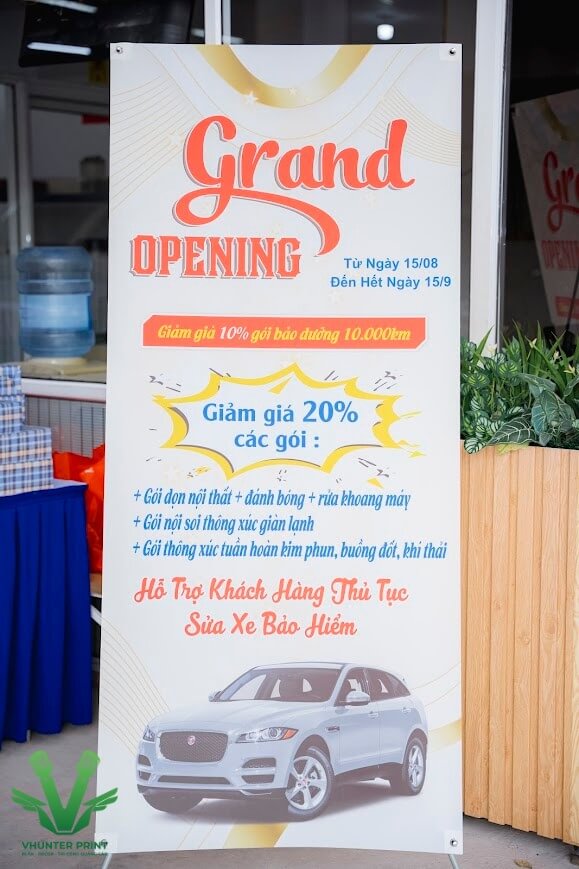 Vì sao nên chọn VHunter Print thi công biển vẫy quảng cáo?
